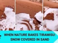 Snow covered in Sand