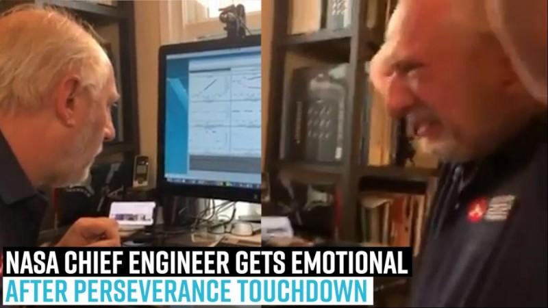 NASA chief engineer watches perseverance touchdown, daughter captures euphoric reaction