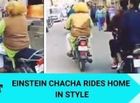 Einstein Chacha released from police custody; rides home in style
