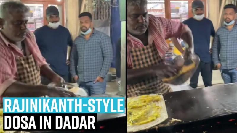 Mumbai's Rajinikanth-style Dosa leaves netizens awestruck | Viral video