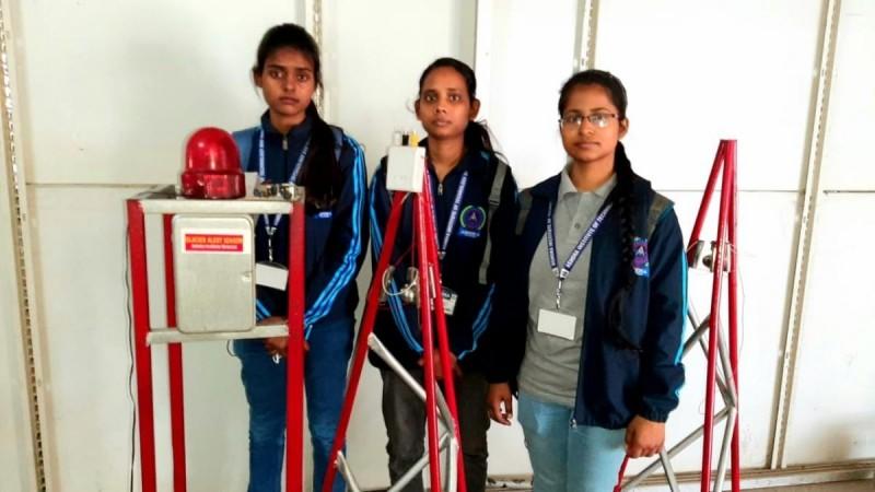Varanasi students develop glacier flood sensor alarm, Varanasi on Thursday. glacier flood sensor alarm