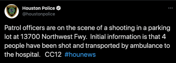 Shooting in Houston
