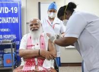 Modi receives his 1st Covid vaccine dose at AIIMS