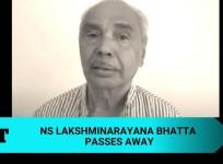 NS Lakshminarayana Bhatta passes away