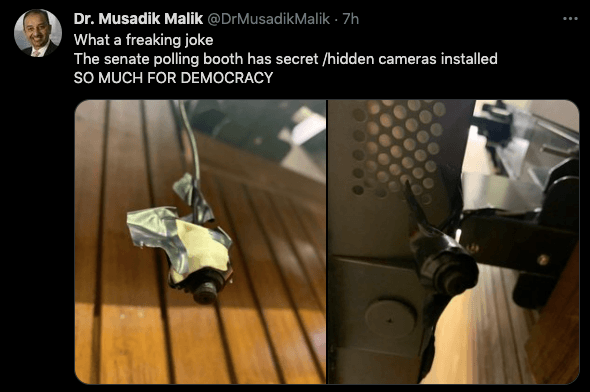 PAK Senate bugged