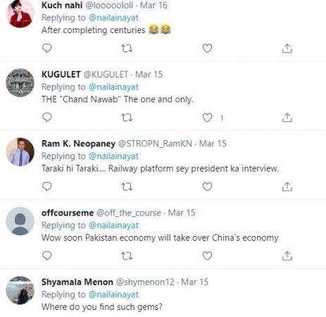 Reactions to Chand Nawab