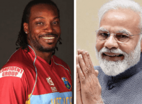 Chris Gayle, PM Modi