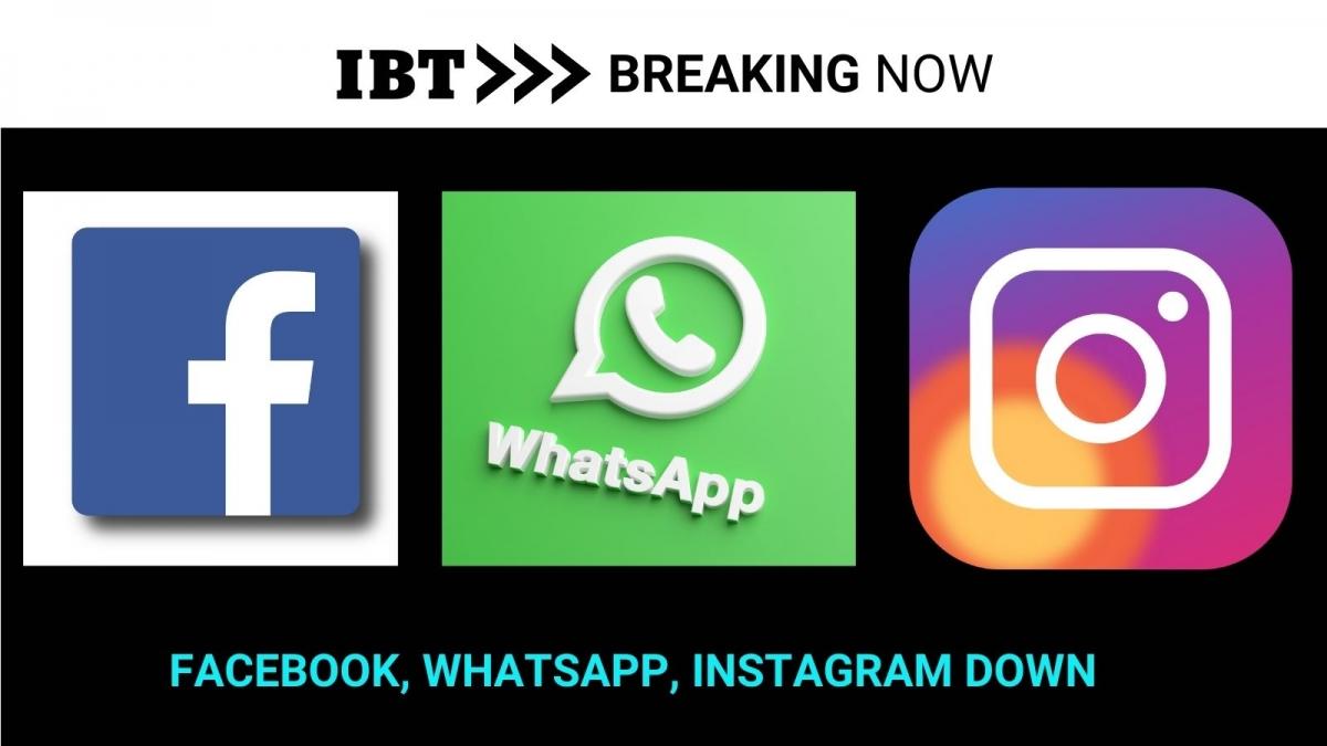 WhatsApp, Facebook and Instagram are down globally ...