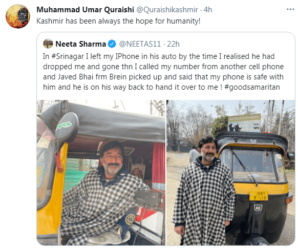 Kashmiri auto driver