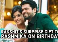 Rashmika Mandanna and Rakshit Shetty