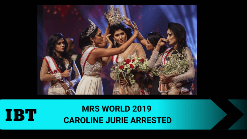 Mrs World 2019 Caroline Jurie arrested