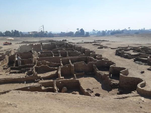 An excavated part of the 'Lost City' near Luxor, Egypt Egypt