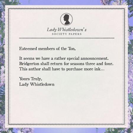 Lady Whistledown society paper