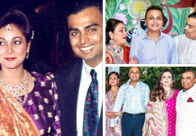 Tina Ambani, Mukesh Ambani, Anil Ambani, Nita Ambani Tina Ambani, Mukesh Ambani, Anil Ambani, Nita Ambani