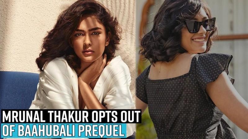 Mrunal Thakur opts out of Baahubali prequel Mrunal Thakur opts out of Baahubali prequel