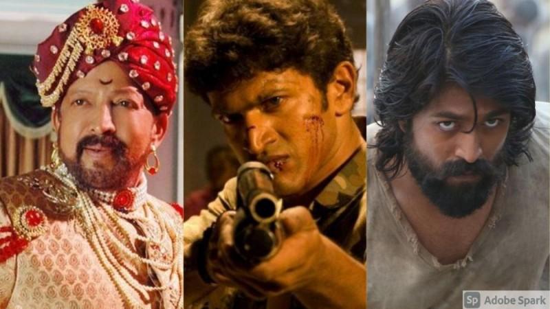 Vishnuvardhan, Puneeth Rajkumar and Yash. Vishnuvardhan, Puneeth Rajkumar and Yash