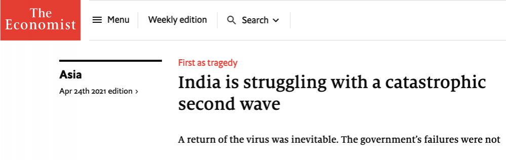 How international media is reporting India's COVID crisis