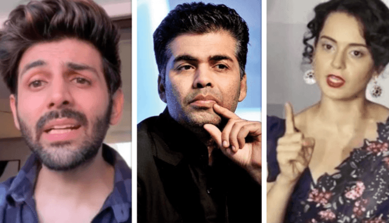 Kartik Aaryan, Karan Johar, Kangana Ranaut Kartik Aaryan, Karan Johar, Kangana Ranaut