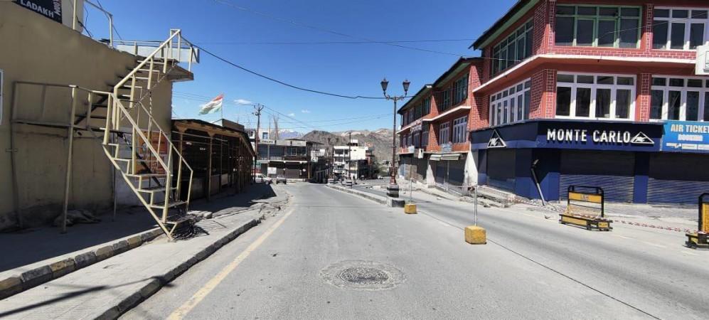 Streets of Leh wear a deserted look due to weekend lockdown Streets of Leh wears a deserted look due to weekend curfew