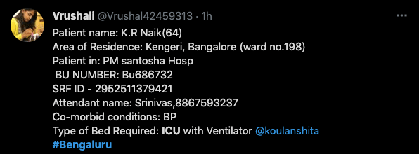 Over 450 COVID patients in queue for ICUs, ventilators in B'luru [shocking details]