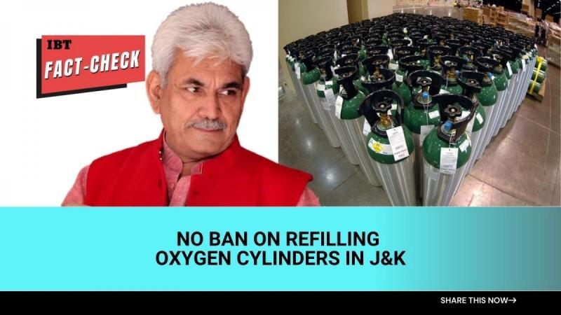 No ban on refilling oxygen cylinders in J&K