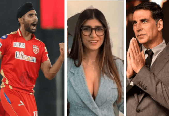 Harpreet Brar, Mia Khalifa, Akshay Kumar Harpreet Brar, Mia Khalifa, Akshay Kumar