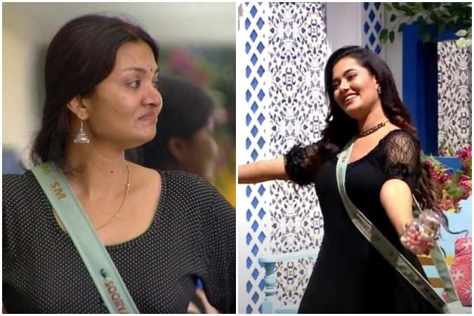 Soorya (Left) Remya Panicker (Right) Bigg Boss Malayalam