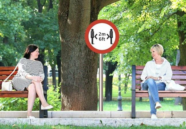Representational Image social distancing