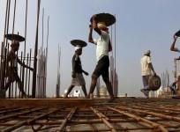 Construction workers on site