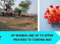 Women who are lining up to pray for hours, are not maintaining social distancing.