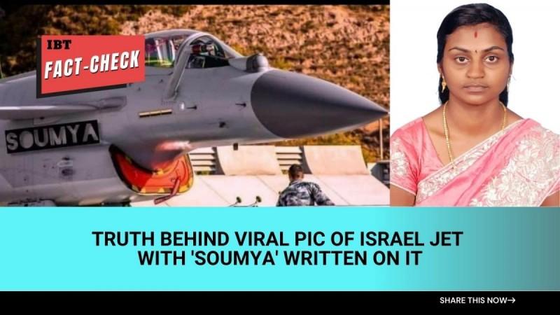 Fact check: Israeli fighter jet named Soumya is fake; truth behind viral photo