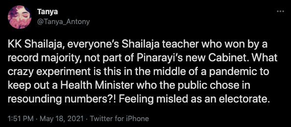Netizens despise Pinarayi Vijayan for benching Shailaja Teacher [read reactions]