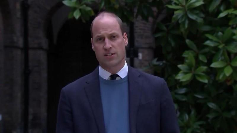 A video grab of the public statement issued by Prince William on Twitter A video gab of the public statement issued by Prince William on Twitter