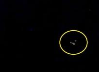 triangular UFO near ISS
