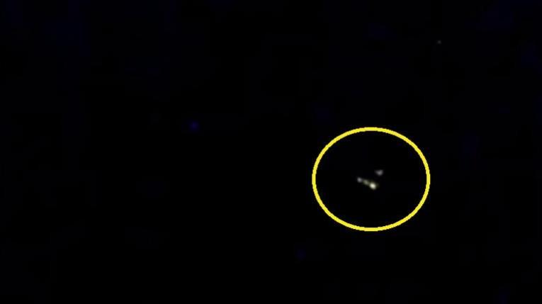 Alleged triangular UFO spotted near ISS triangular UFO near ISS