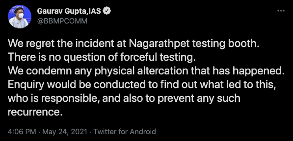 Fact check: Two men thrashing youth for COVID test in B'luru not BBMP officials [truth here]