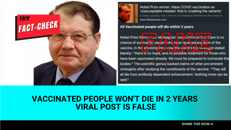 Fact check: Viral post claiming all vaccinated people will die in two years is false [truth here]