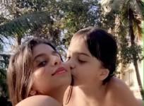 Suhana Posts throwback video.