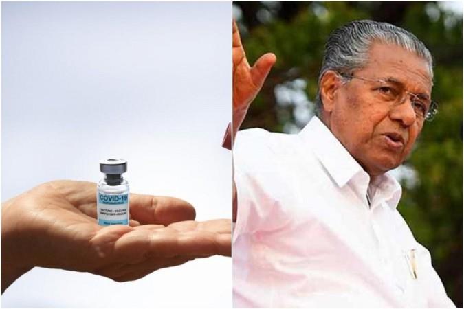 Covid vaccine representational picture (Left), Pinarayi Vijayan (Right) Covid vaccine