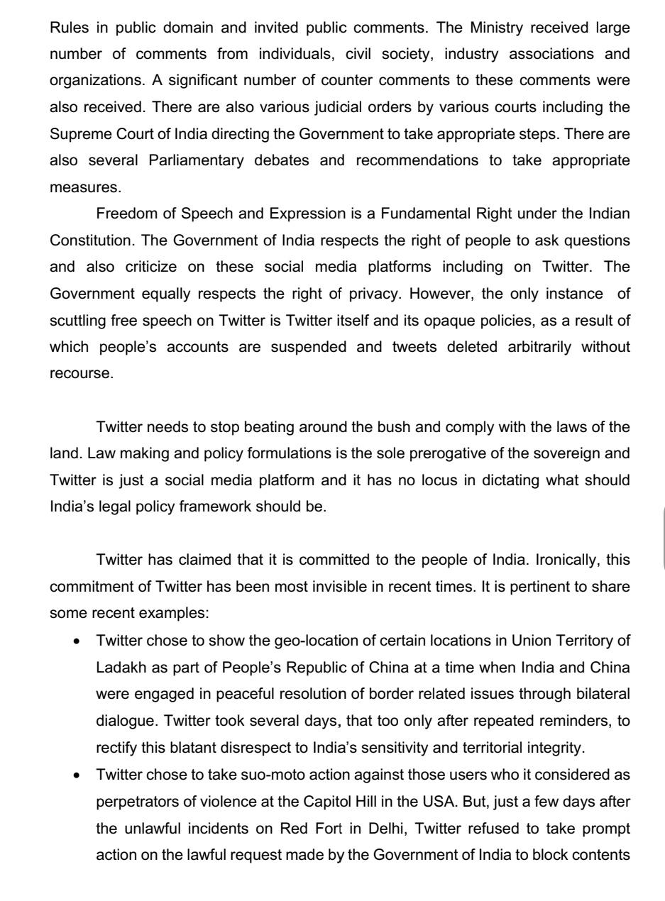 Twitter trying to dictate terms, undermine India's legal system: IT Ministry