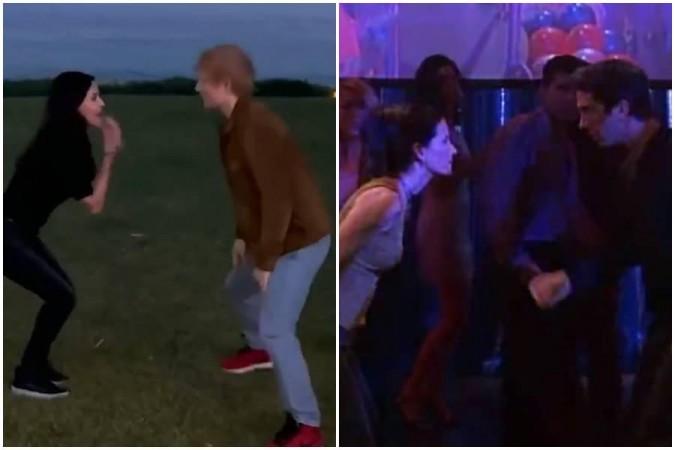 Ed Sheeran Courteney Cox Dance Routine