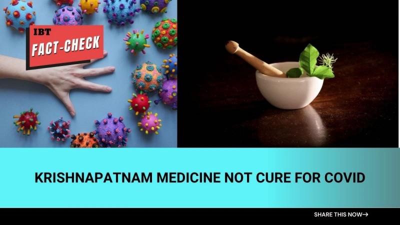 Krishnapatnam medicine not COVID cure