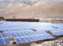 solar panel in Ladakh