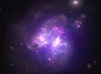Galaxies merging
