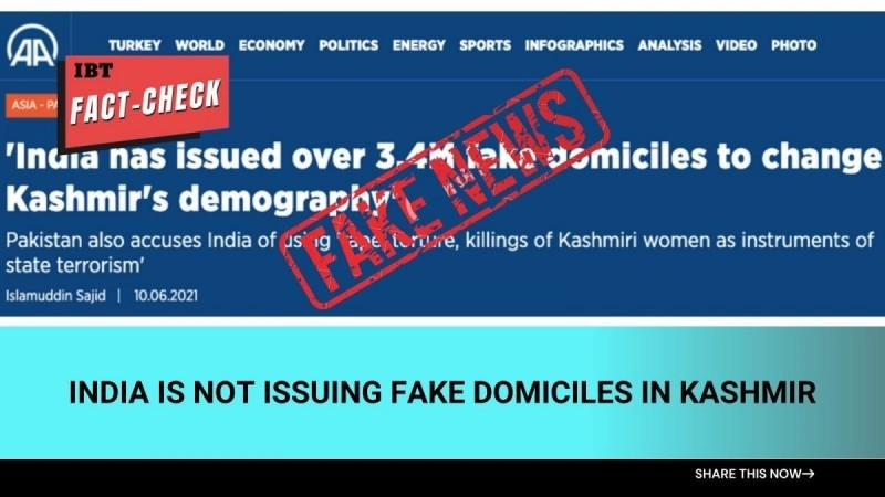 Fake domiciles in J&K