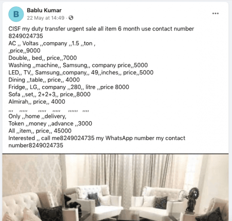 Beware of the ad CISF imposters dupe people of thousands of rupees; take advance payment, go into hiding