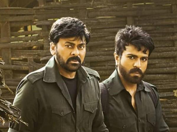 Chiranjeevi and Ram Charan from Koratala Siva's upcoming movie Acharya Chiranjeevi and Ram Charan in Acharya
