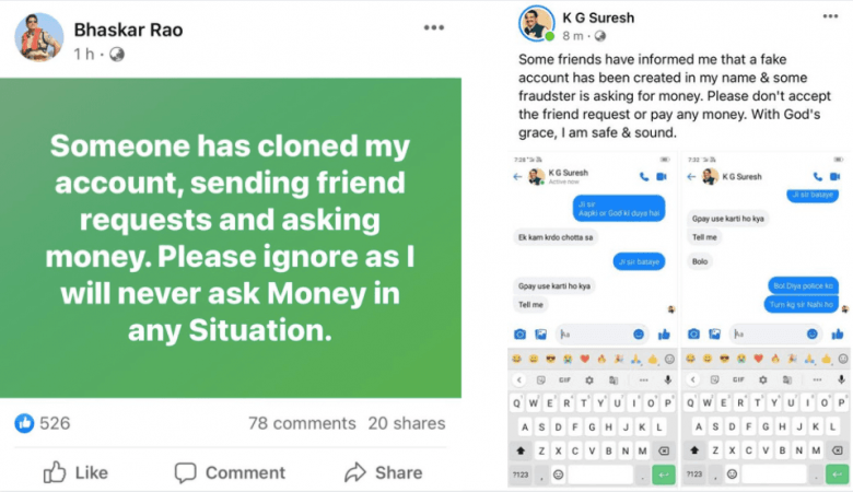 Fake FB profiles of friends demand money; look for original accounts only