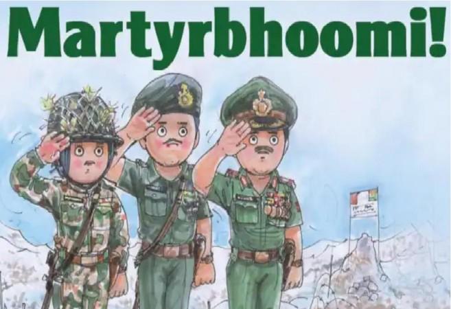 Amul's last year's tribute was circulated widely today in remembrance of the Galwan clash Amul's last year's tribute to the martyrs was circulated widely today on social media in remembrance of the Galwan clash