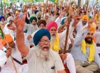agitating farmers